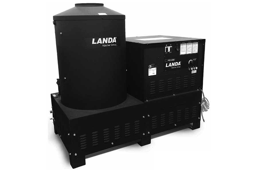 Used Landa VHG4-30024H Natural Gas 4GPM @ 3000PSI Hot Water Pressure Washer 